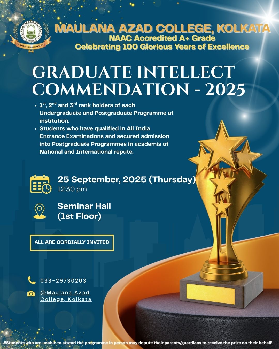 Graduate Intellect Commendation - 2025